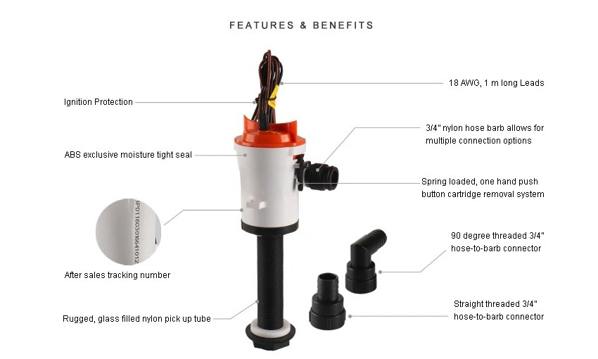 Bomba Submersível Seaflo 12v D - Fishing Boat Bilge Pump avaliação e preço