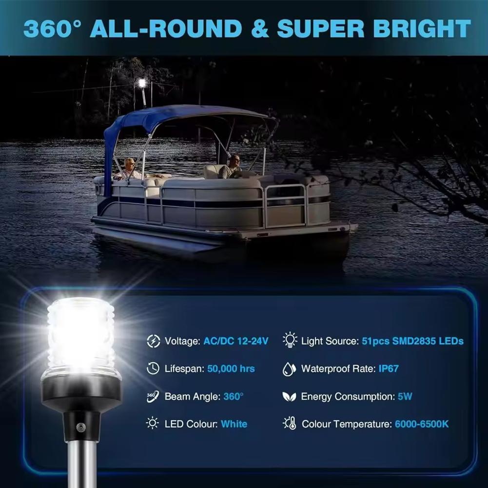 Luz de âncora para barco, à pr - Fishing Boat Steering Wheel avaliação e preço